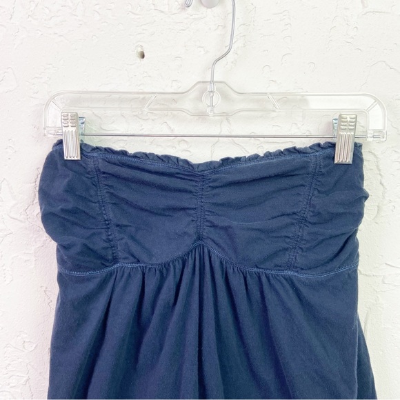 Y2K Early 2000s Hollister Navy Blue Babydoll Strapless Tube Top Size Large - Picture 4 of 8